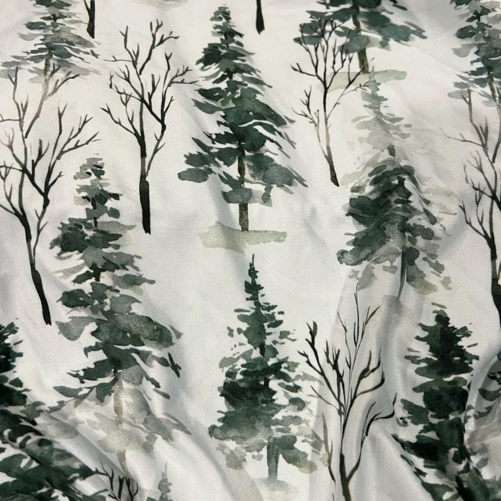 Forest Print Fabric Crib Sheet +